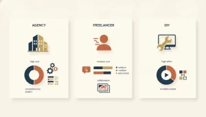 Agency vs Freelancer vs DIY Website | Texas Business Guide