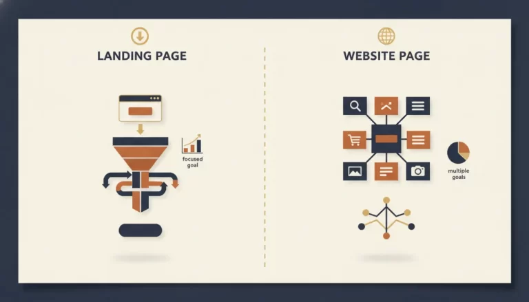 Landing Pages vs. Website Pages: Key Differences