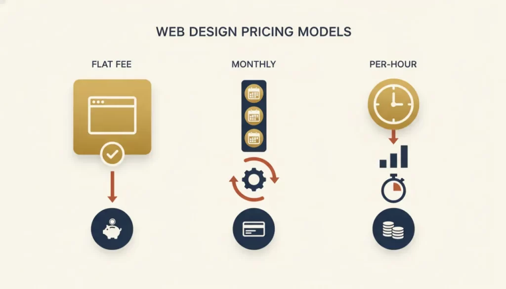 Web Design Pricing Models: Flat Fee vs. Monthly vs. Hourly